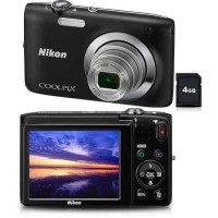 Câmera Digital Nikon Coolpix S2600 14mp Preta Lcd 2.7